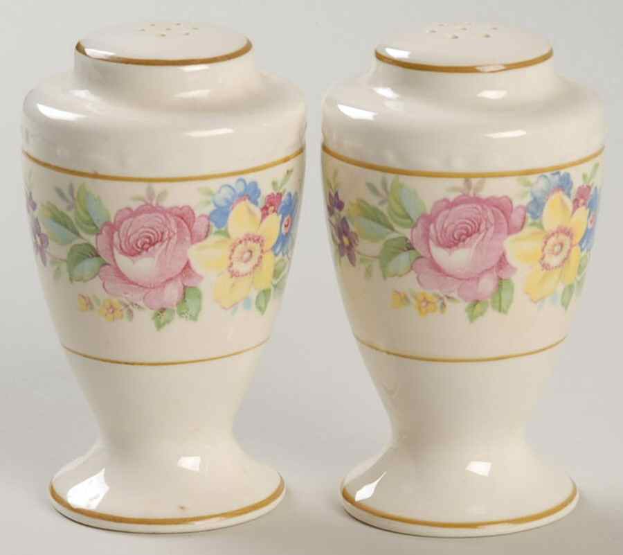 Roselane Salt & Pepper Set by Homer Laughlin -1