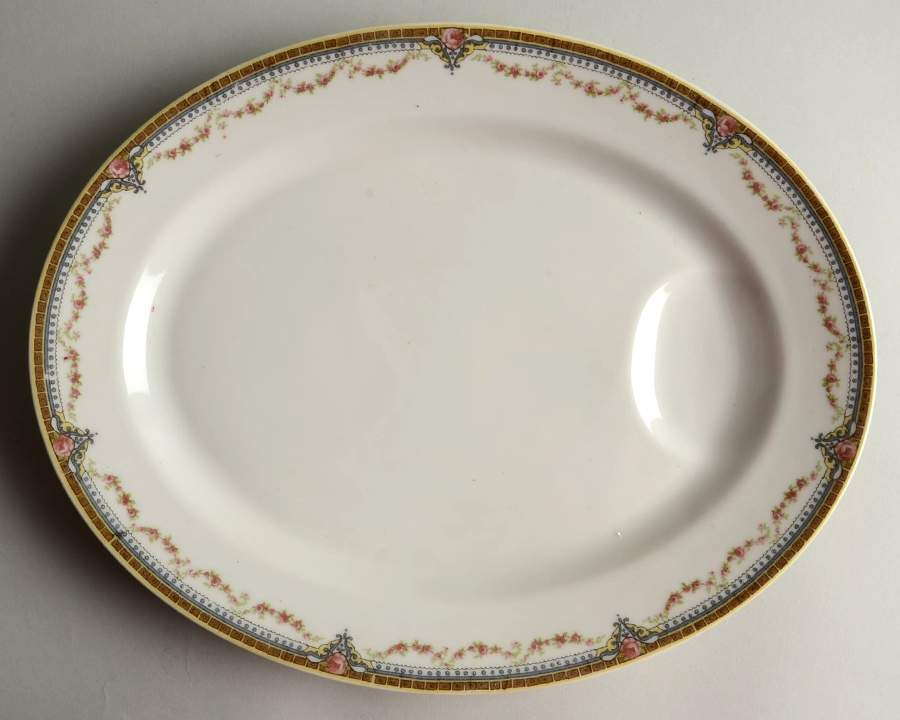 Schleiger 616 13" Oval Serving Platter by Haviland-1