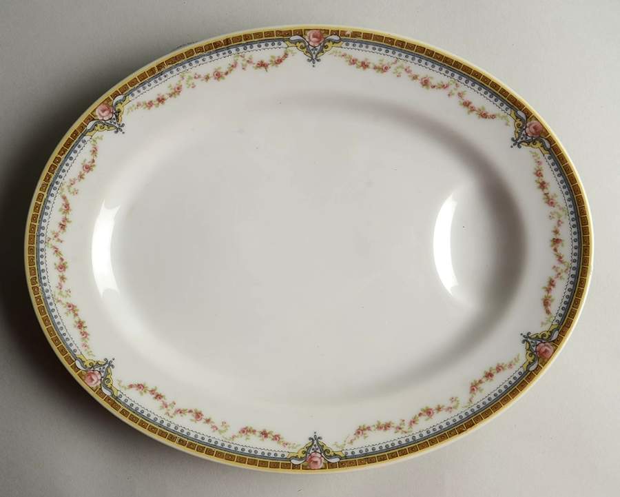 Schleiger 616 11" Oval Serving Platter by Haviland-1