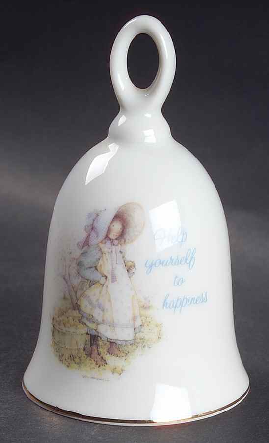 Blue Girl(Gold) Bell by Holly Hobbie-1