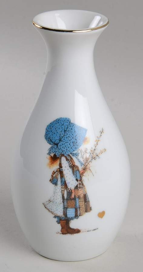 Blue Girl(Gold) 5" Bud Vase by Holly Hobbie-1