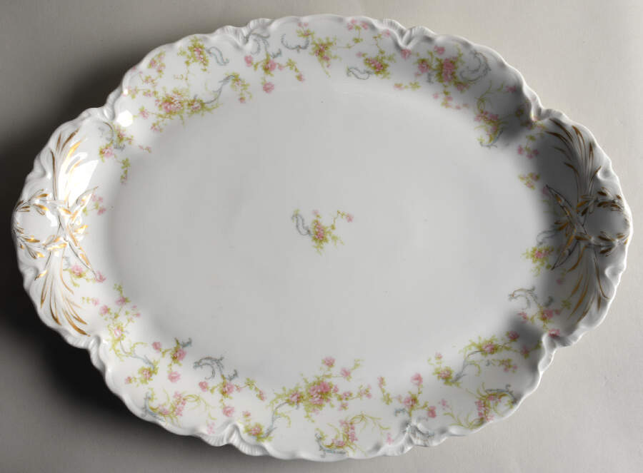 Schleiger 57A-1 16" Oval Serving Platter by Haviland-1
