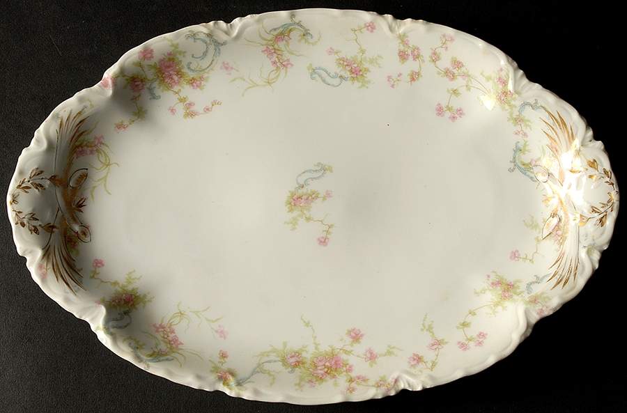 Schleiger 57A-1 11" Oval Serving Platter by Haviland-1