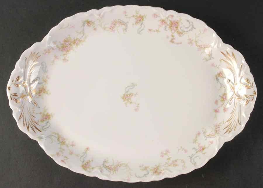 Schleiger 57A-1 13" Oval Serving Platter by Haviland-1