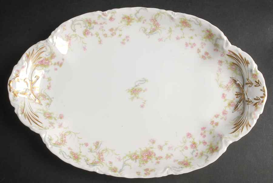 Schleiger 57A-1 13" Oval Serving Platter by Haviland-1