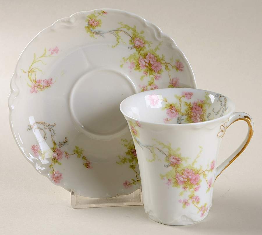 Schleiger 57A-1 Chocolate Cup & Saucer Set by Haviland-1