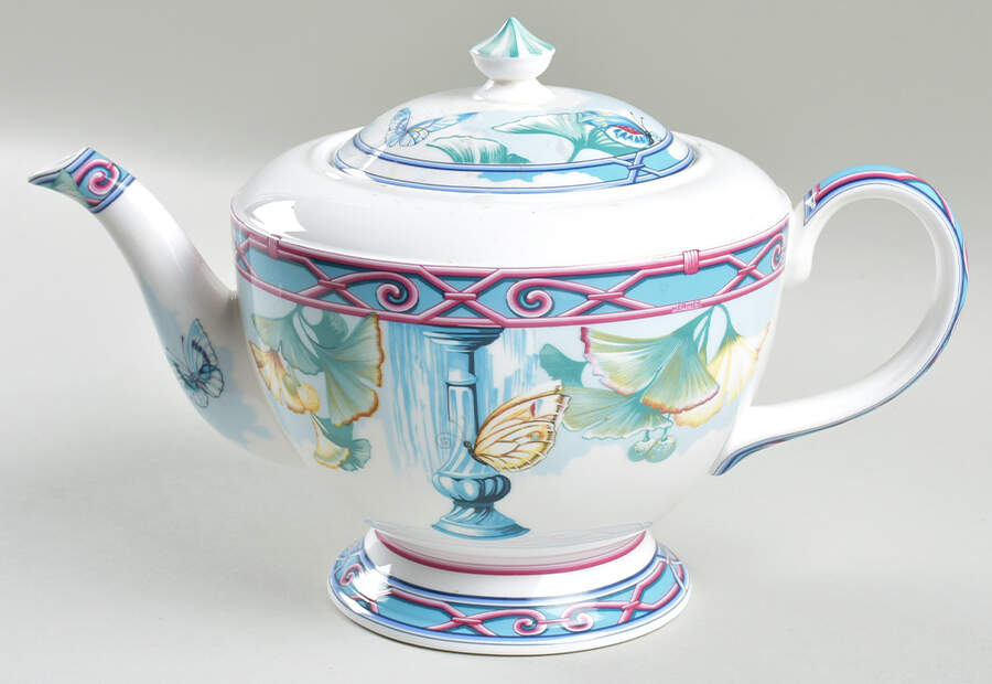 Le Jardin Des Papillons Teapot & Lid by Hermes-1