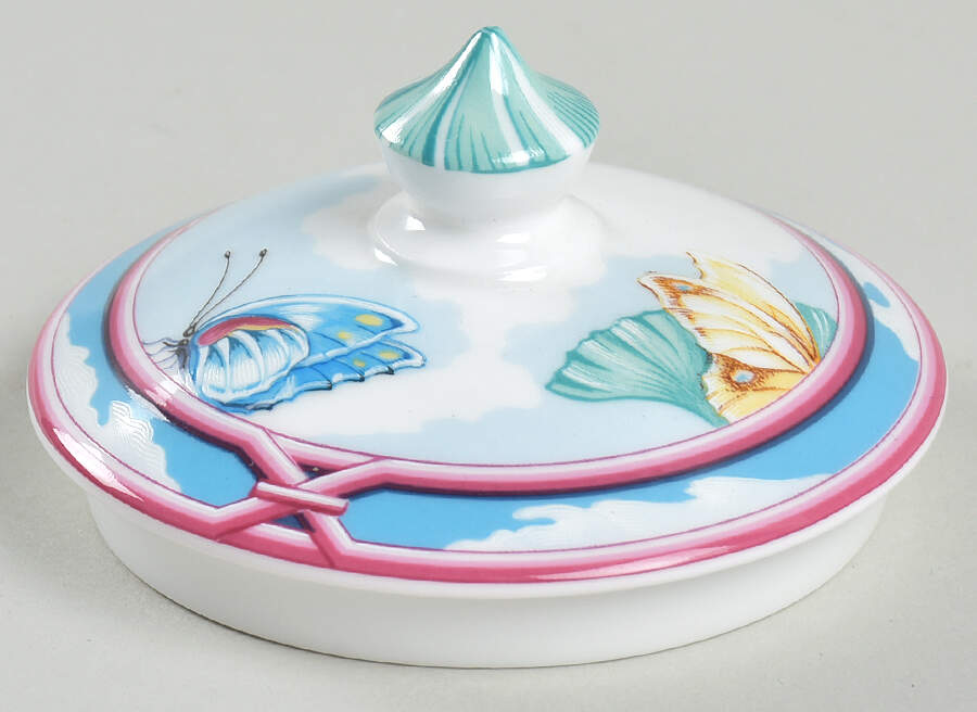 Le Jardin Des Papillons Lid for Sugar Bowl by Hermes-1