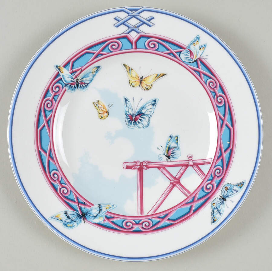 Le Jardin Des Papillons Salad Plate by Hermes-1