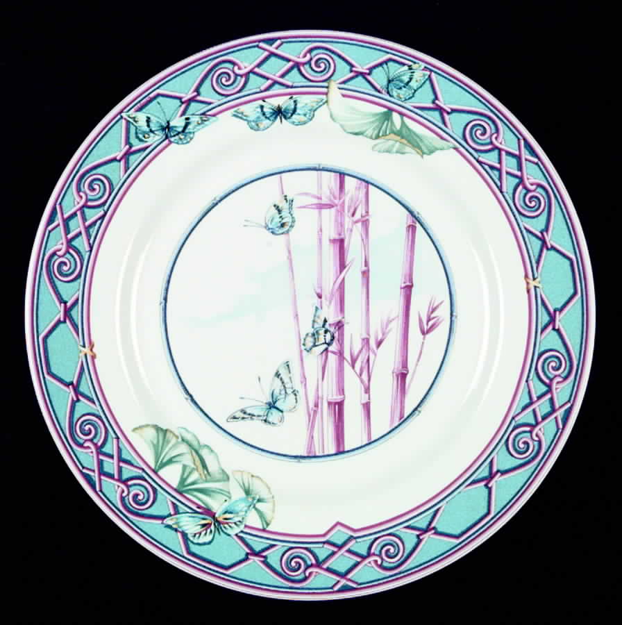 Le Jardin Des Papillons Service Plate (Charger) by Hermes-1