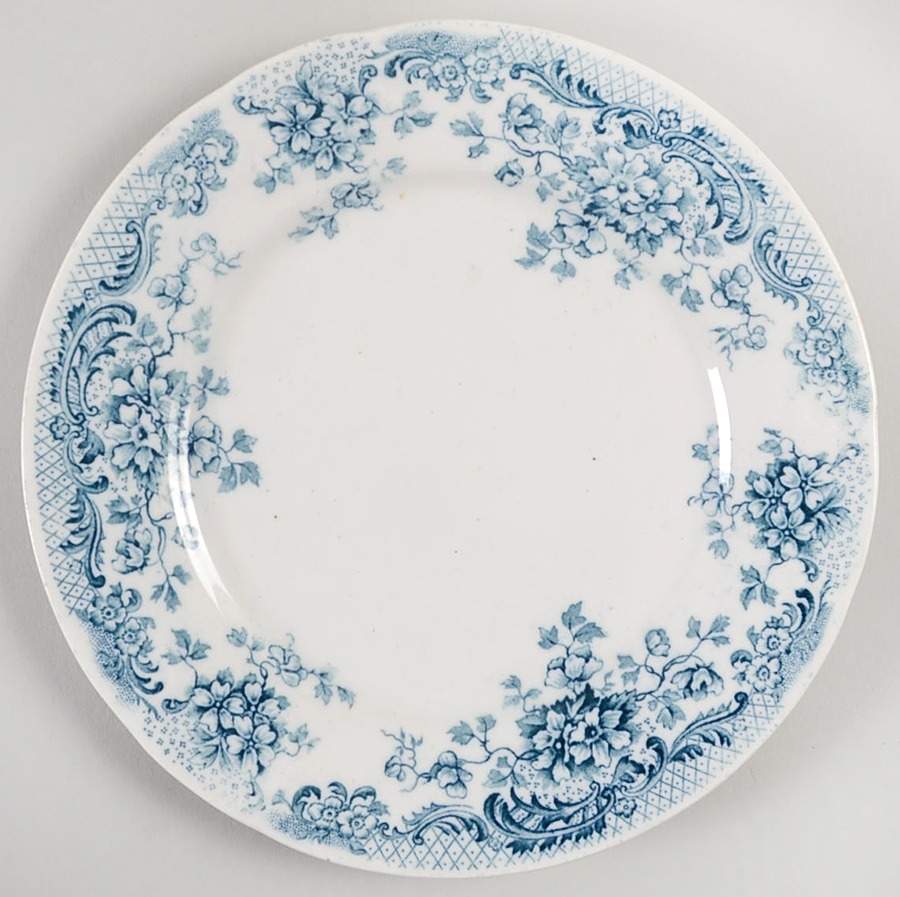 Maine Blue Bread & Butter Plate by Wm Hulme-1