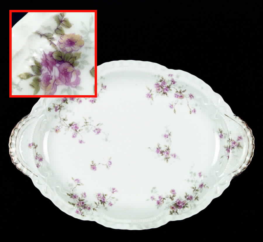 Schleiger 150f 11" Oval Serving Platter by Haviland-1