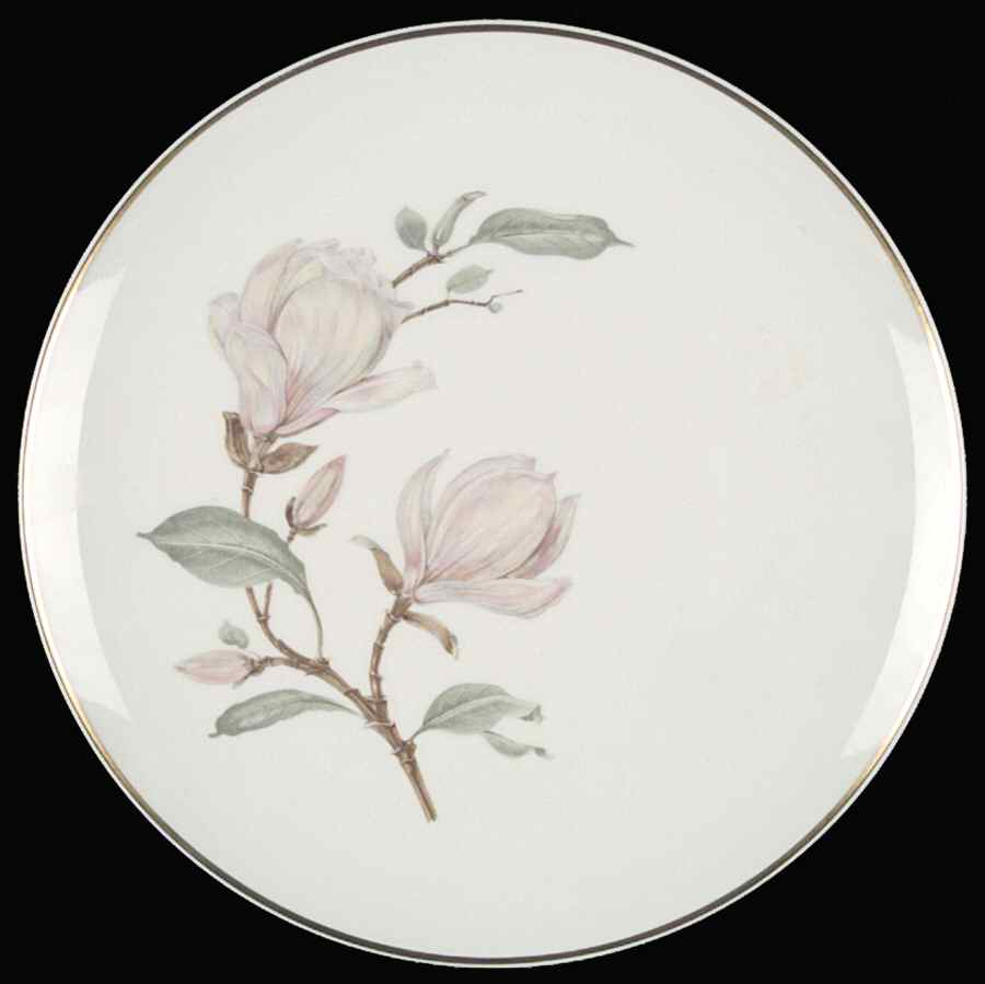 Magnolia (7955, White, Coupe) Dinner Plate by Hutschenreuther-1