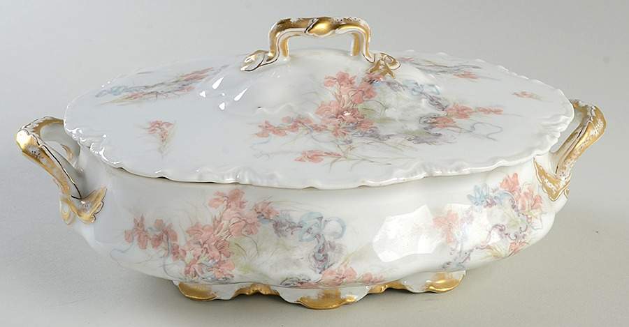 Schleiger 482b Oval Covered Vegetable by Haviland-1