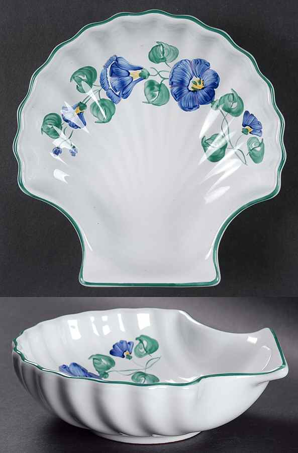 Petunia 6" Shell Shaped Dish by Herend Village-1