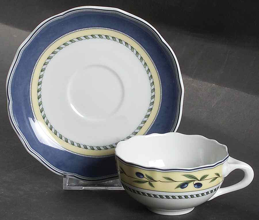 Medley Flat Cup & Saucer Set by Hutschenreuther-1