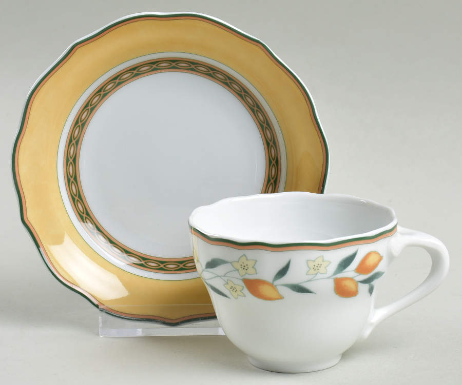 Alfabia Flat Demitasse Cup & Saucer Set by Hutschenreuther-1