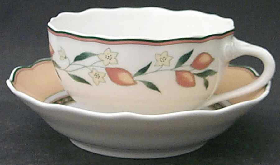 Alfabia Flat Cup & Saucer Set by Hutschenreuther-1