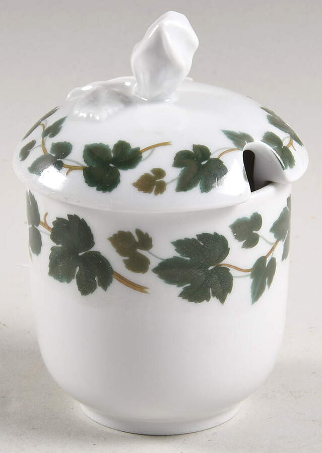 Weinlaub (Maria Teresa) Mustard Jar & Lid by Hutschenreuther-1