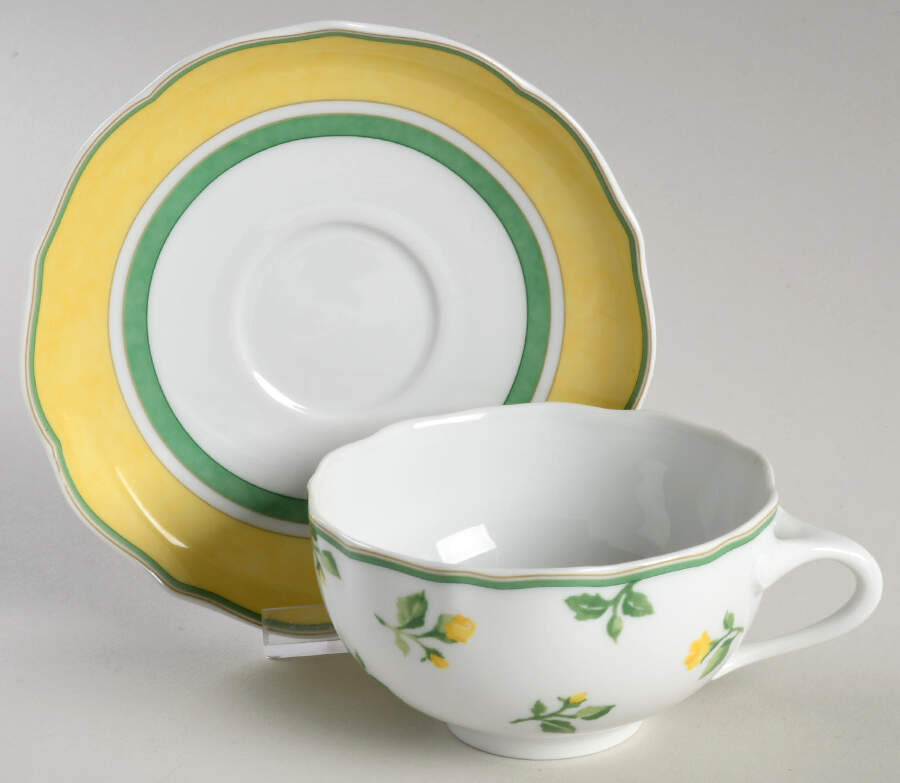 Summerdream Flat Cup & Saucer Set by Hutschenreuther-1
