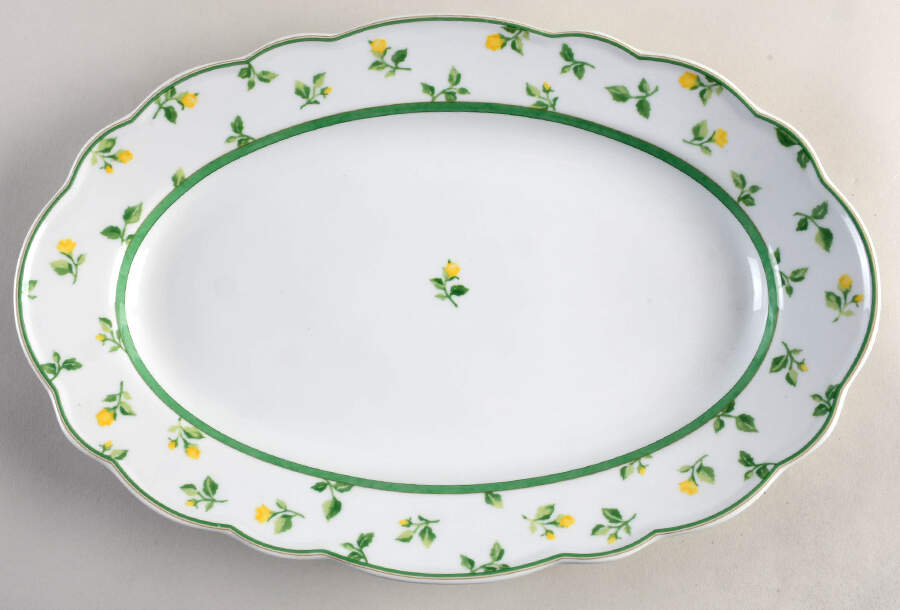 Rose (Summerdream) 15" Oval Serving Platter by Hutschenreuther-1