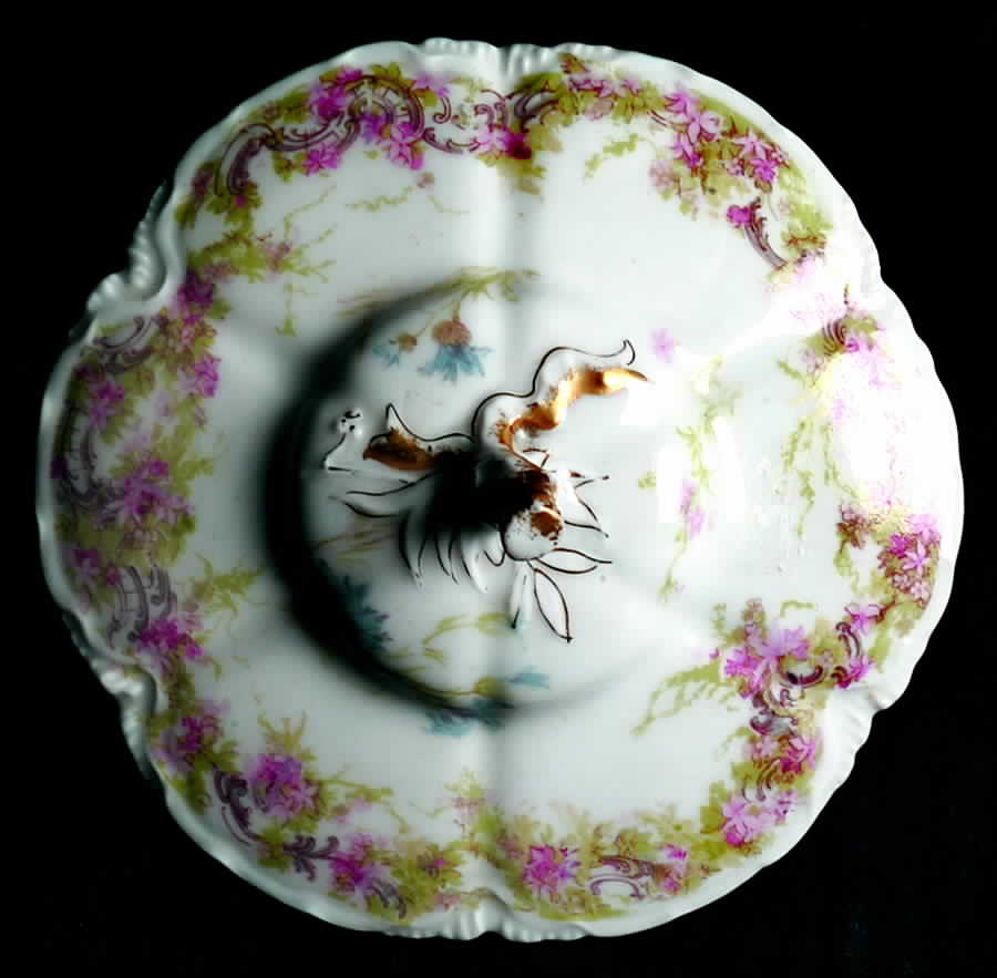 Schleiger 70I Lid for Bouillon Soup & Saucer by Haviland-1