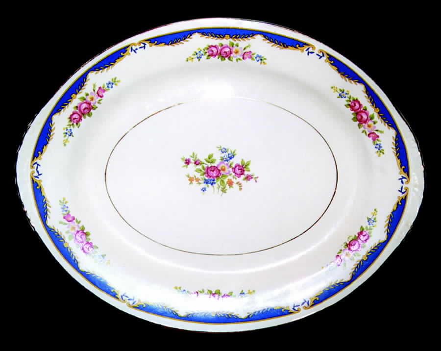 N1645 13" Oval Serving Platter by Homer Laughlin -1