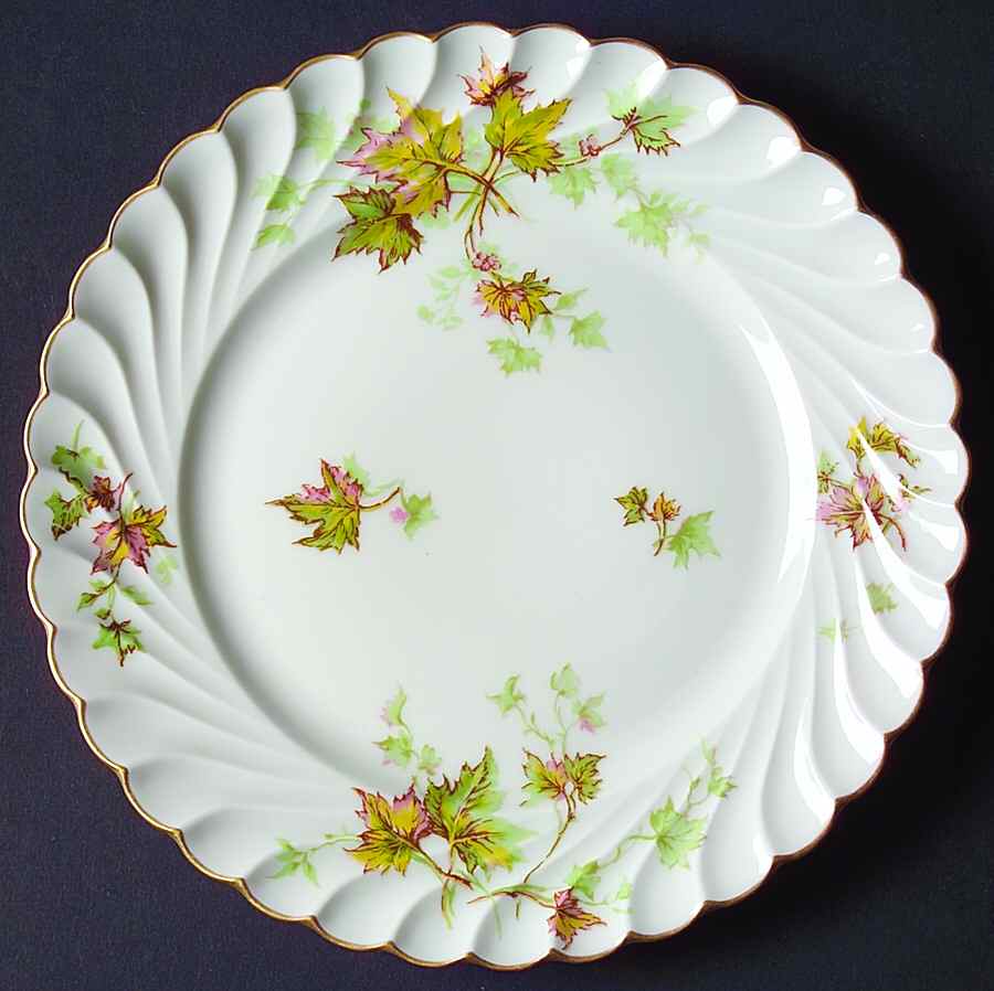 Autumn Leaf (No Trim) Salad Plate by Haviland-1