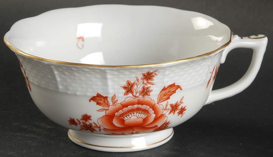 Nanking Bouquet Rust (NBR) Footed Cup by Herend-1