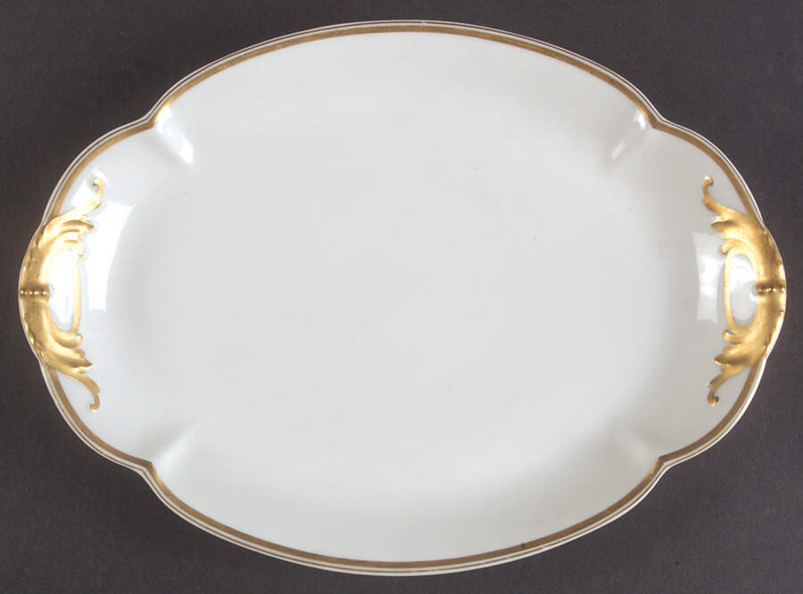 Schleiger 20C 11" Oval Serving Platter by Haviland-1