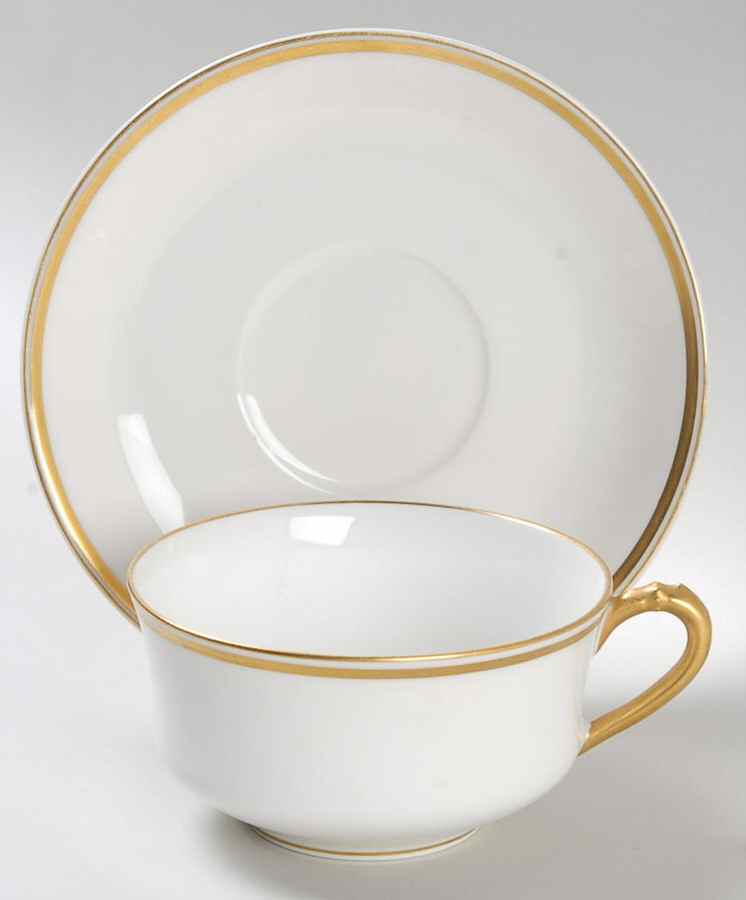 Schleiger 20C Flat Cup & Saucer Set by Haviland-1