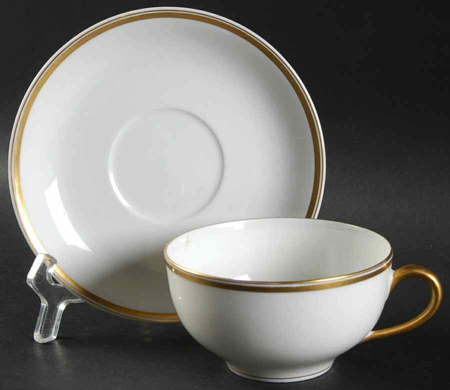 Schleiger 20C Flat Cup & Saucer Set by Haviland-1
