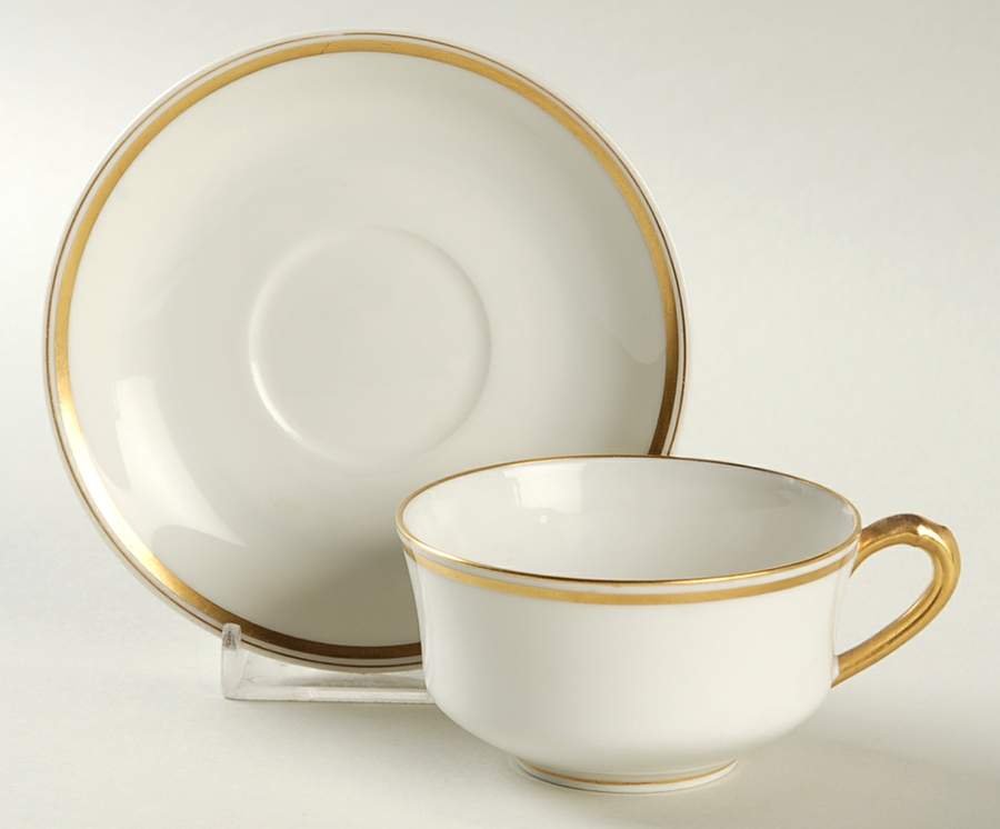 Schleiger 20C Flat Demitasse Cup & Saucer Set by Haviland-1