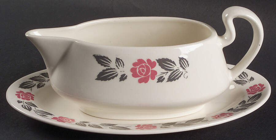HLC858 Gravy Boat & Underplate/Relish by Homer Laughlin -1