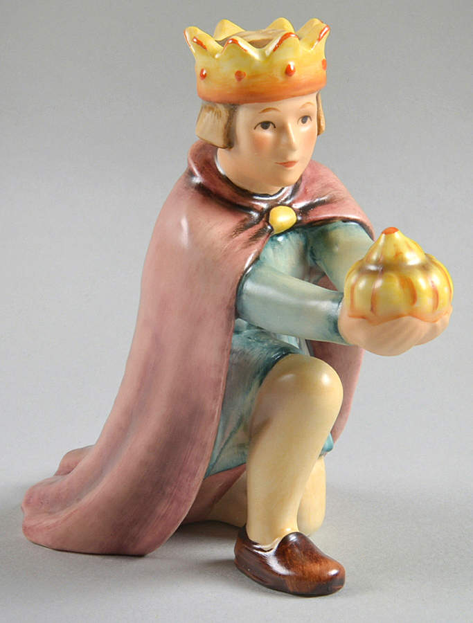 Nativity-Small Colored Tm7-King Kneeling - Boxed by M.I. Hummel-1