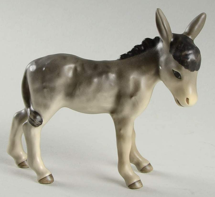 Nativity-Small Colored Tm7-Donkey - No Box by M.I. Hummel-1