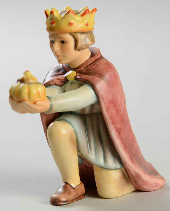 Nativity-Small Colored Tm8-King Kneeling - Boxed by M.I. Hummel-1