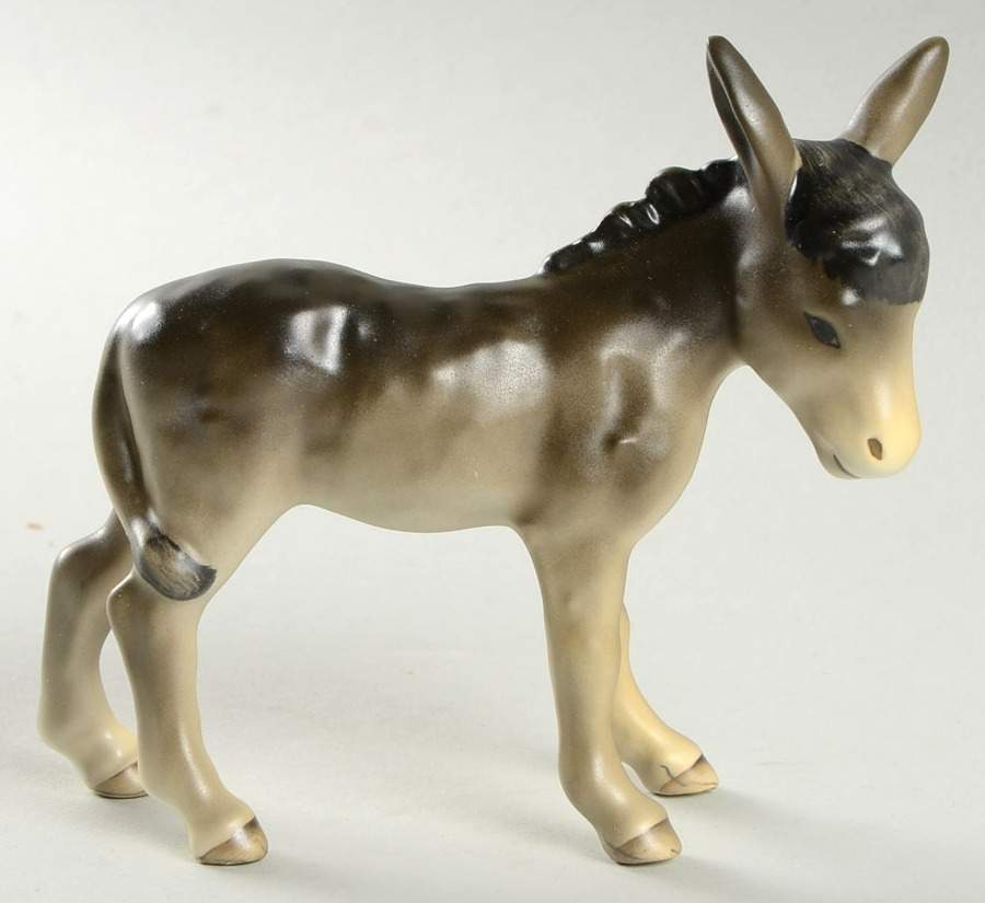 Nativity-Small Colored Tm6-Donkey - No Box by M.I. Hummel-1