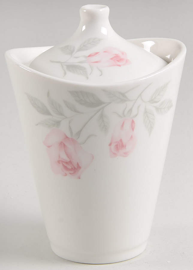 Pastel Rose Sugar Bowl & Lid by Homer Laughlin -1