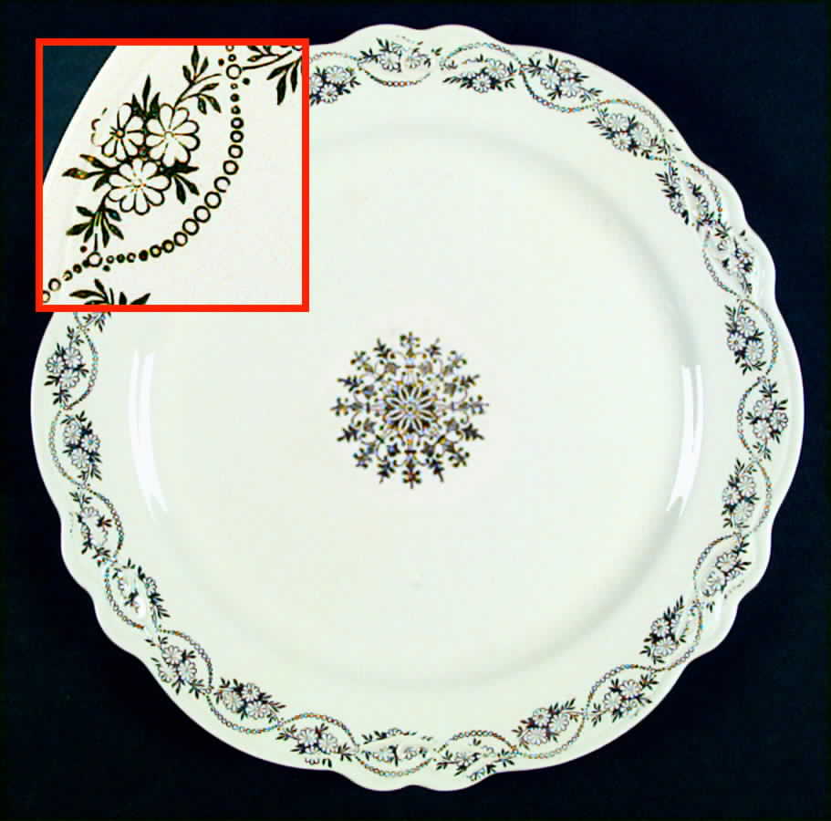 Century's Three Daisies Dinner Plate by Homer Laughlin -1