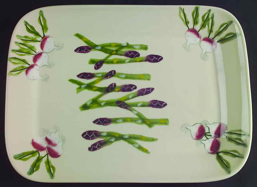 Farmer's Market 12" Rectangular Serving Platter by Hartstone-1