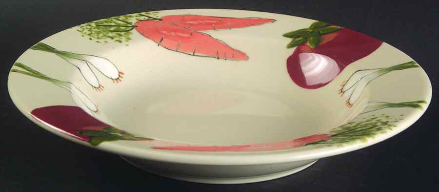 Farmer's Market Large Rim Soup Bowl by Hartstone-1