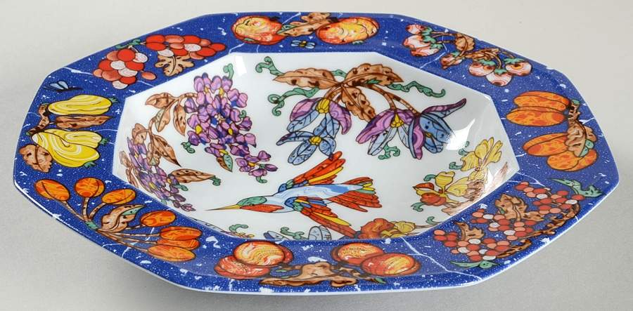 Marqueterie Rim Soup Bowl by Hermes-1