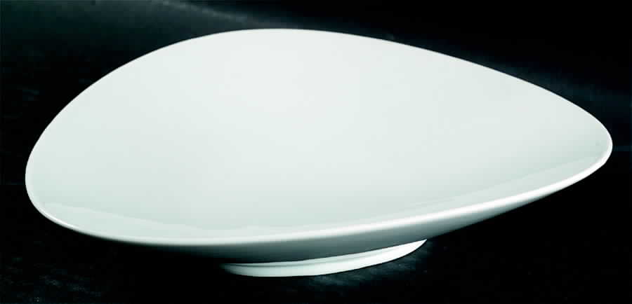 Diadem White 7" Triangular Tray by Hutschenreuther-1