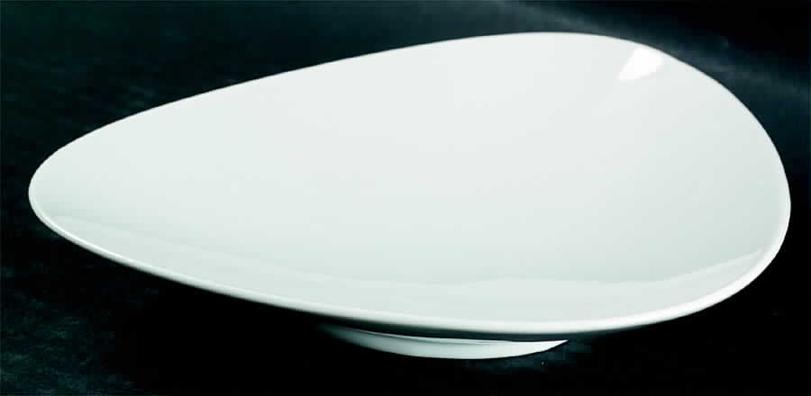 Diadem White 8" Triangular Tray by Hutschenreuther-1