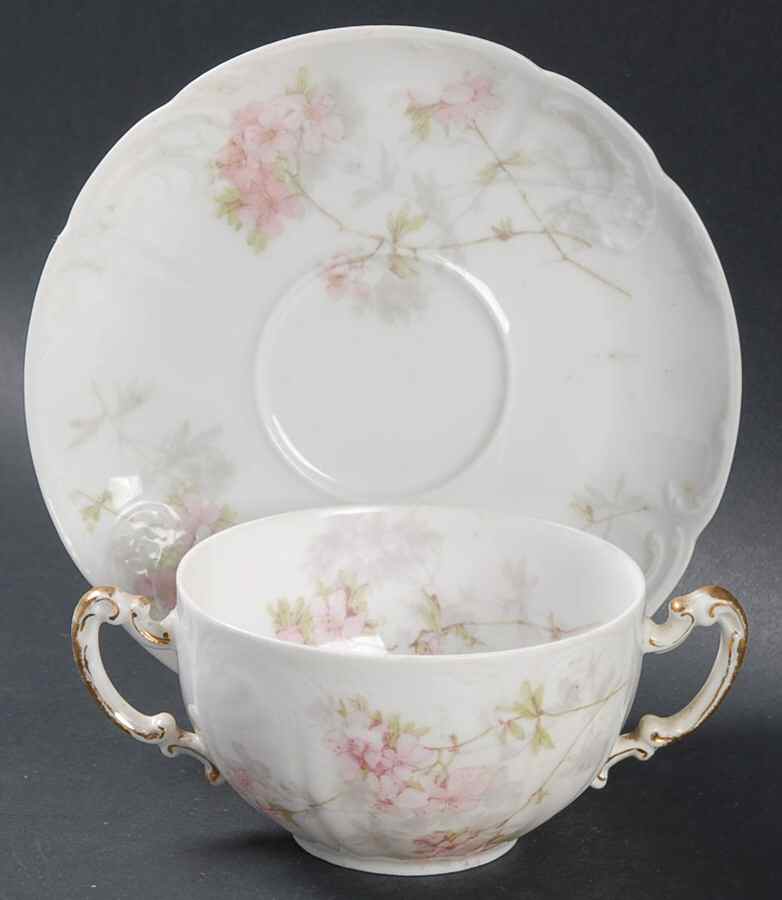 Schleiger 83 Flat Bouillon Cup & Saucer by Haviland-1