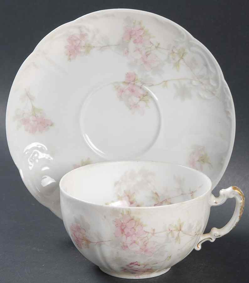 Schleiger 83 Flat Cup & Saucer Set by Haviland-1