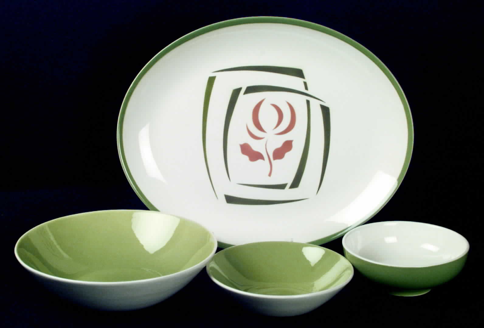 Orient 11" Oval Serving Platter by Homer Laughlin -1