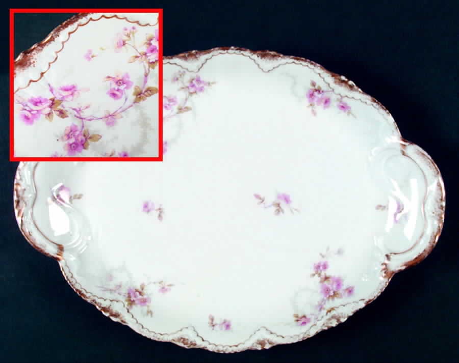 Schleiger 141f 14" Oval Serving Platter by Haviland-1