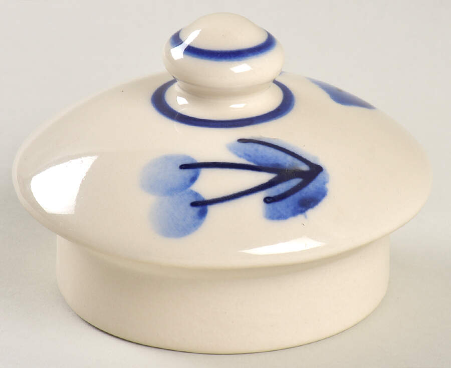 Blue Orchard Lid for Teapot by Hartstone-1